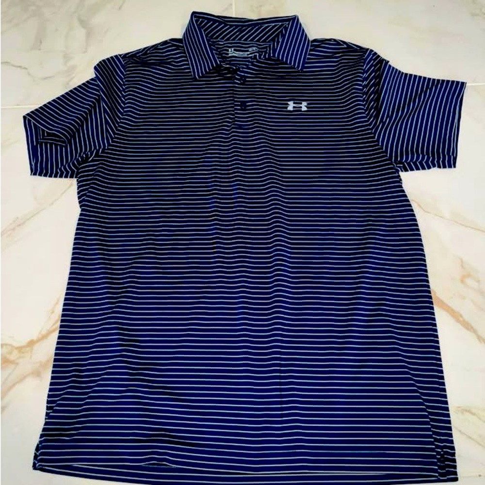 Under armour striped polo
